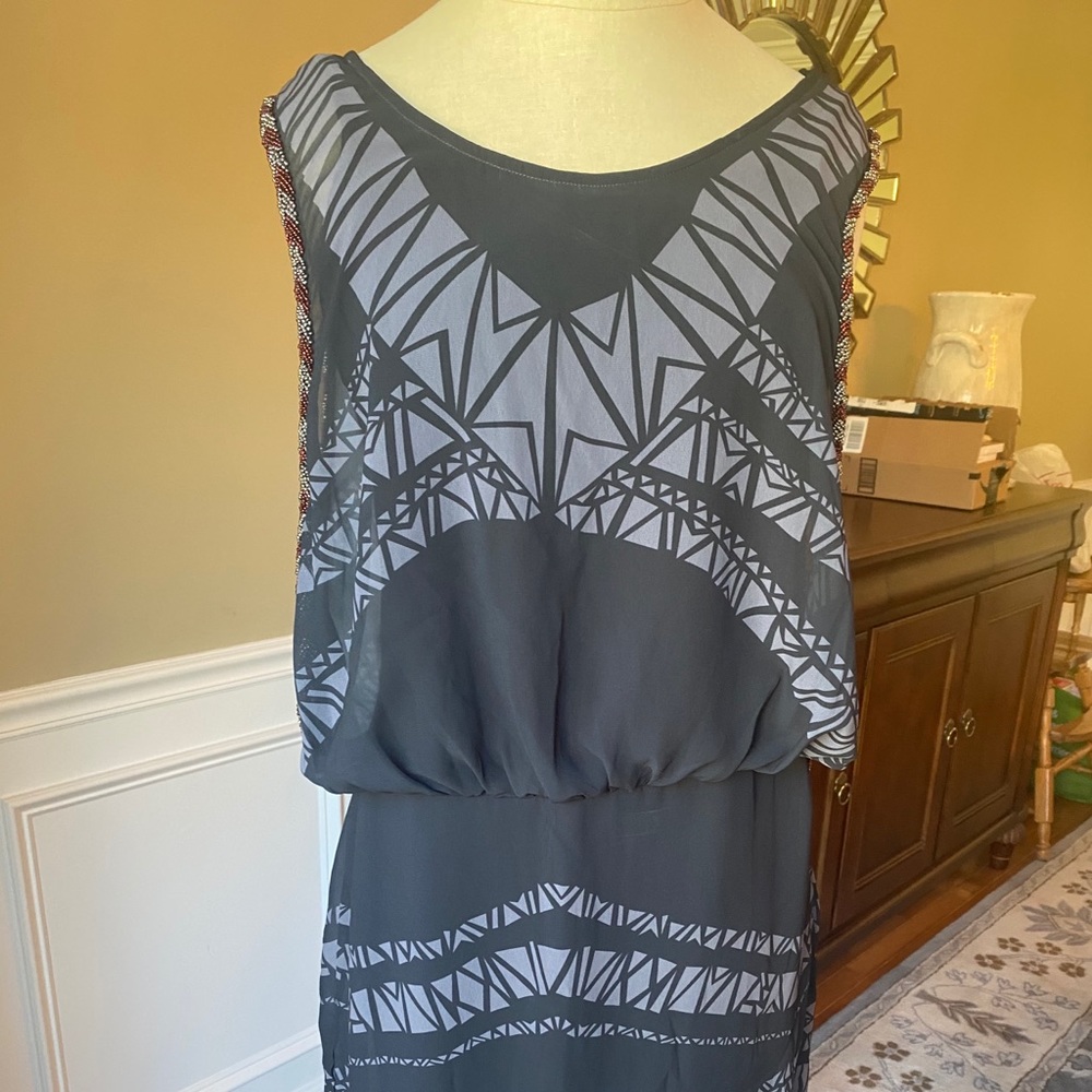 New With Tags - Free People - Black Beaded Cocktail Dress - Size M